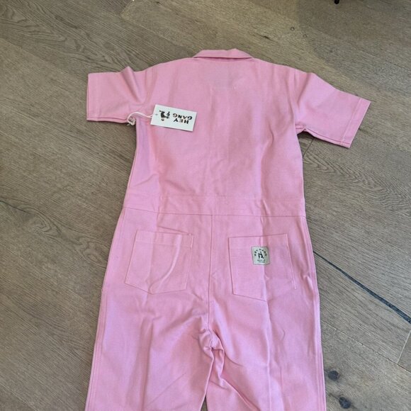 Hey Gang Pink Jumper Romper - Picture 8 of 8
